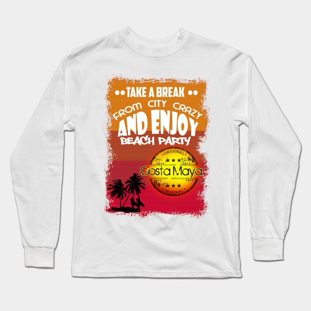 Costa Maya Good Time Long Sleeve T-Shirt by dejava